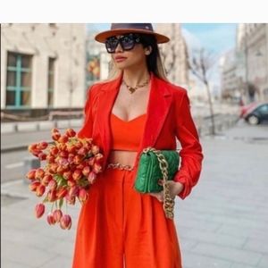 ZARA QUILTED CHAIN STRAP SHOULDER BAG